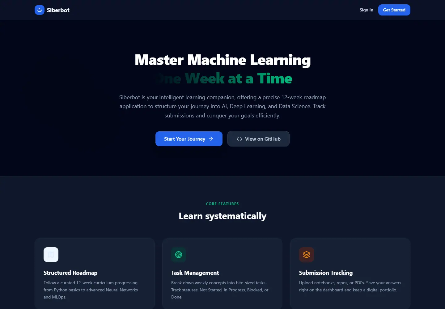 Machine Learning Tracker Client visual
